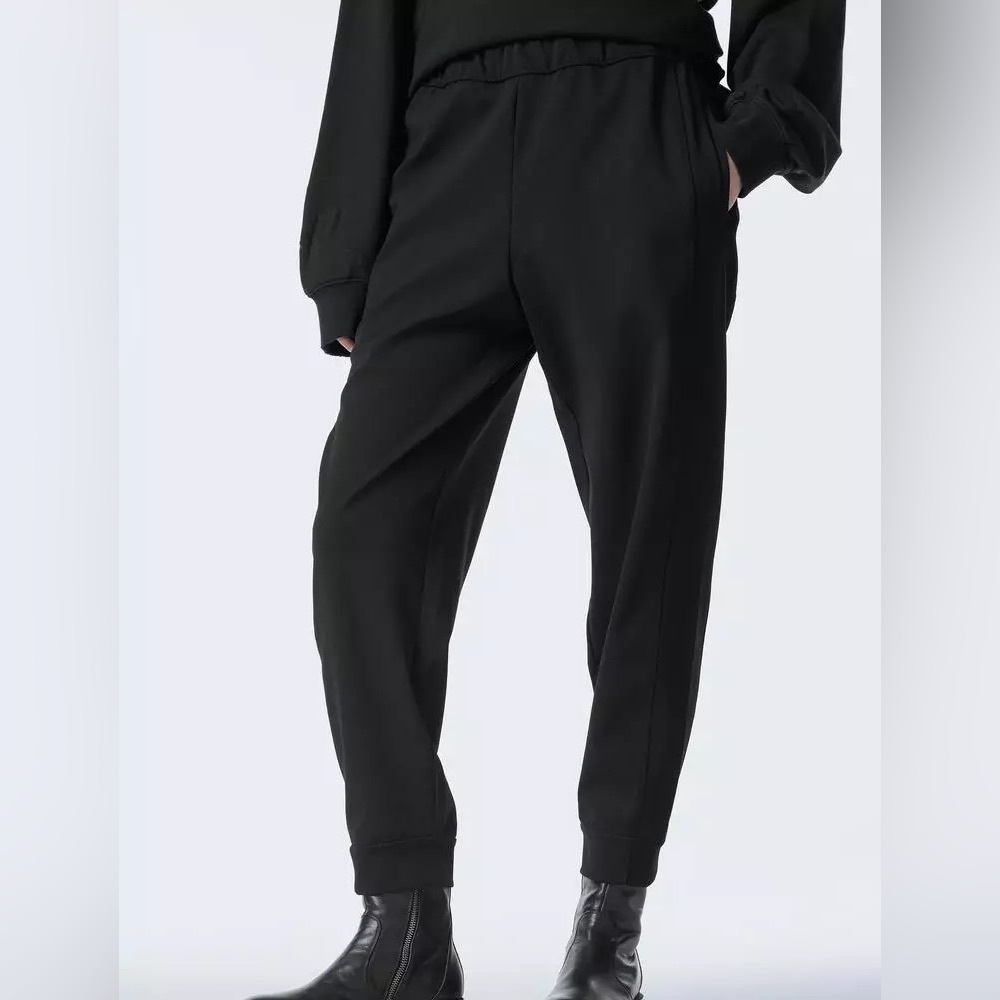 JNBY Black Navy Wool Jogger Pants